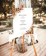 Fall Wedding Welcome Sign | Terracotta Wedding Welcome Poster 