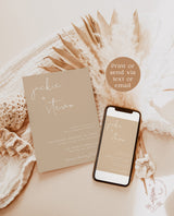 Modern Wedding Invitation Suite | Minimalist Wedding Invite
