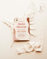 Retro Baby Shower Invite | 70s Baby Shower 
