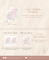 What Did the Groom Say Shower Game | Editable Couples Shower Game Template