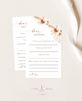Boho Time Capsule | Pampas Grass Baby Shower