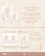 Bridal Shower Taco Bar Sign | Fiesta Taco Bar Sign