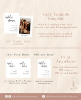 Minimalist Bridal Shower Invitation | Boho Bridal Shower Invite