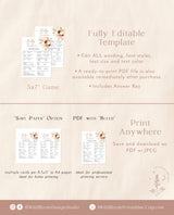 Boho Baby Trivia Shower Game | Baby Shower Trivia Game