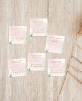 Boho Hair Tie Cards Card | Editable Hair Tie Favor Card Template
