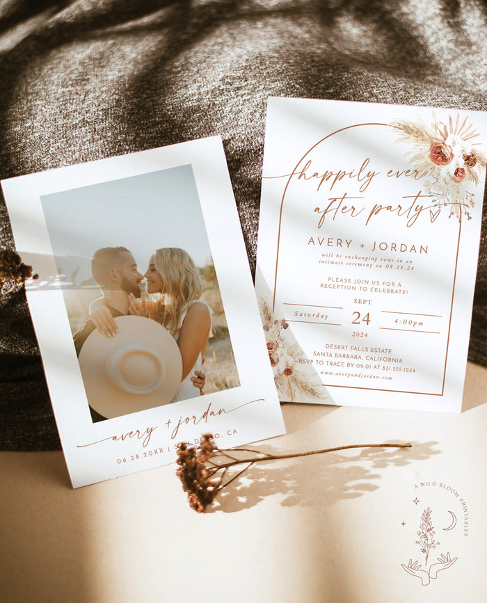 Photo Wedding Announcement | Photo Elopement Announcement