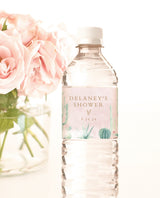 Desert Water Bottle Label | Desert Baby Shower