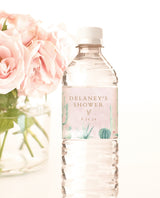 Desert Water Bottle Label | Desert Baby Shower 