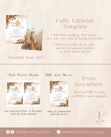 Fall Baby Shower Invitation Template | A Little Pumpkin is on the Way