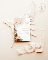 Fall Baby Shower Invitation Template | A Little Pumpkin is on the Way