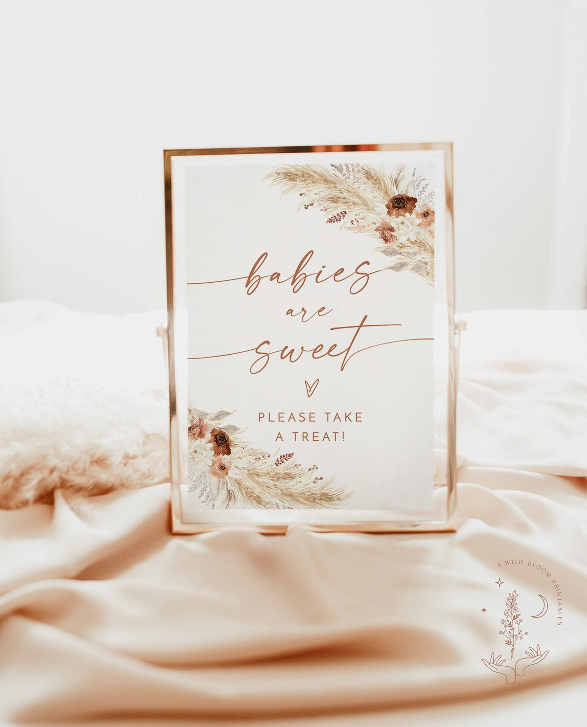 Babies are Sweet Please Take A Treat Sign | Boho Babies are Sweet Sign