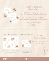 Boho Books and Gifts Sign | Minimalist Baby Shower Sign Template