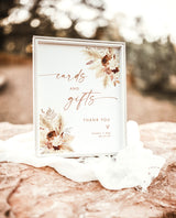 Fall Cards and Gifts Sign | Minimalist Wedding Sign Template