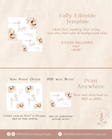 Cards and Gifts Sign | Minimalist Wedding Sign Template