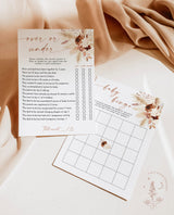 Bohemian Baby Shower Games | Boho Baby Shower Game Bundle