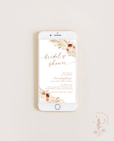 Digital Bridal Shower Evite | Bohemian Bridal Shower Invite
