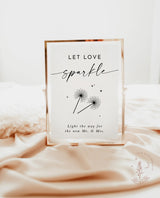 Sparkler Send Off Sign | Let Love Sparkle Sign