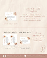 Boho Wedding Downsize Announcement Card | Boho Covid Wedding Update