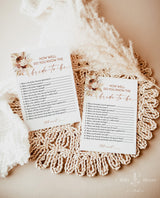 How Well Do You Know the Bride-to-Be Game | Boho Bridal Trivia Shower Game