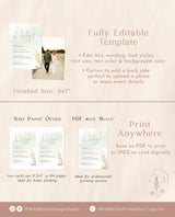 Pampas Grass Baby Shower Invitation | Boy Baby Shower Invite