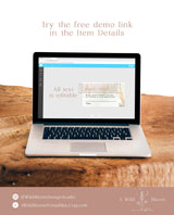 Pampas Grass Diaper Raffle Card | Diaper Raffle Ticket