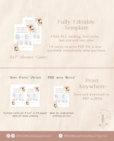 Who Knows The Bride-To-Be Best Game | Boho Bridal Trivia Shower Game