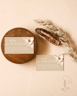 Boho Recipe Request Card | Bridal Shower Recipe Card Insert