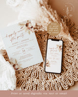 Photo Wedding Announcement | Photo Elopement Announcement | Nothing Fancy Just Love | Happily Ever After Party Invite | Reception Card | A4