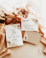 Boho Wedding Invitation Template | Terracotta Wedding Invite