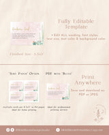 Fiesta Bridal Shower Enclosure Card Template | Enclosure Card Shower Insert