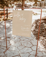 Boho Baby Shower Welcome Sign | Neutral Shower Welcome Sign
