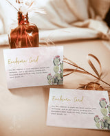 Fiesta Bridal Shower Enclosure Card Template | Enclosure Card Shower Insert