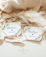 Floral Thank You Cards | Boho Bridal Shower Thank You Card 