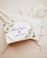 Floral Thank You Cards | Boho Bridal Shower Thank You Card 