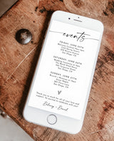 Minimalist Weekend Itinerary | Digital Itinerary Template