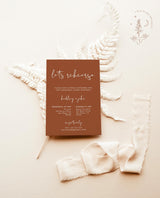 Minimalist Rehearsal Dinner Invitation | Terracotta Wedding