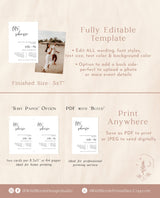 Minimalist Rehearsal Dinner Invitation Template | Modern Wedding Rehearsal Invite