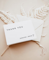 Minimalist Thank You Cards Template | Editable Thank You Card 