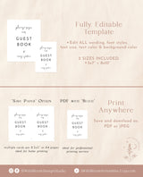 Please Sign Our Guestbook Sign | Minimalist Wedding Guestbook