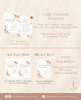 Tropical Bachelorette Party Invitation | Desert Bachelorette Itinerary