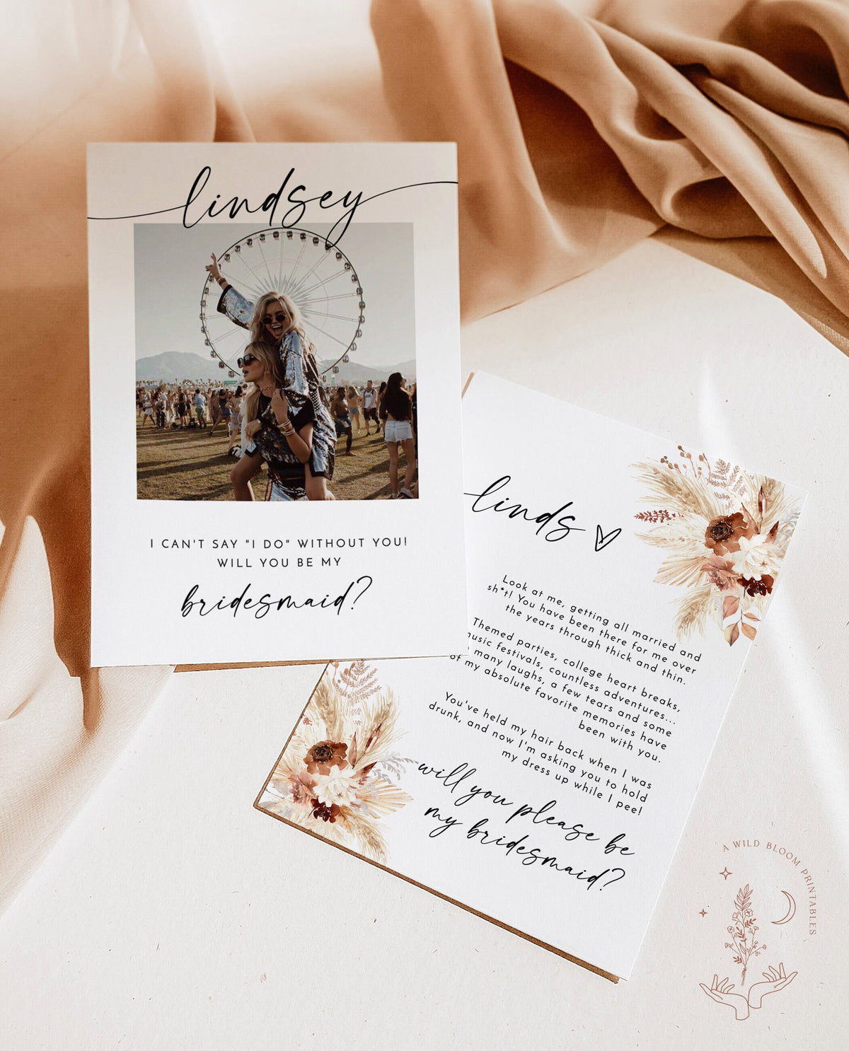 Will You Be My Bridesmaid | Bridesmaid Photo Card
