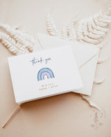 Rainbow Thank You Cards Template | Editable Thank You Card