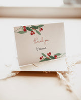 Winter Thank You Card Template | Holiday Thank You Cards