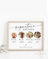 Dog Signature Drink Sign | Pet Signature Cocktail Sign