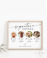 Dog Signature Drink Sign | Pet Signature Cocktail Sign 