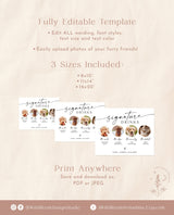 Dog Signature Drink Sign | Pet Signature Cocktail Sign