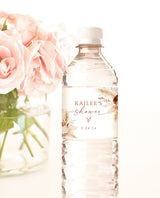 Boho Water Bottle Label | Pampas Grass Water Bottle Label