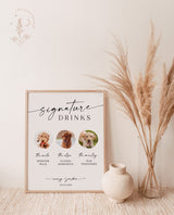 Dog Signature Drink Sign | Pet Signature Cocktail Sign