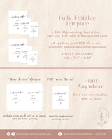 Wedding Reserved Signs | Minimalist Reserved Cards