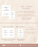 Advice and Wishes Wedding Sign | Minimalist Wedding Sign